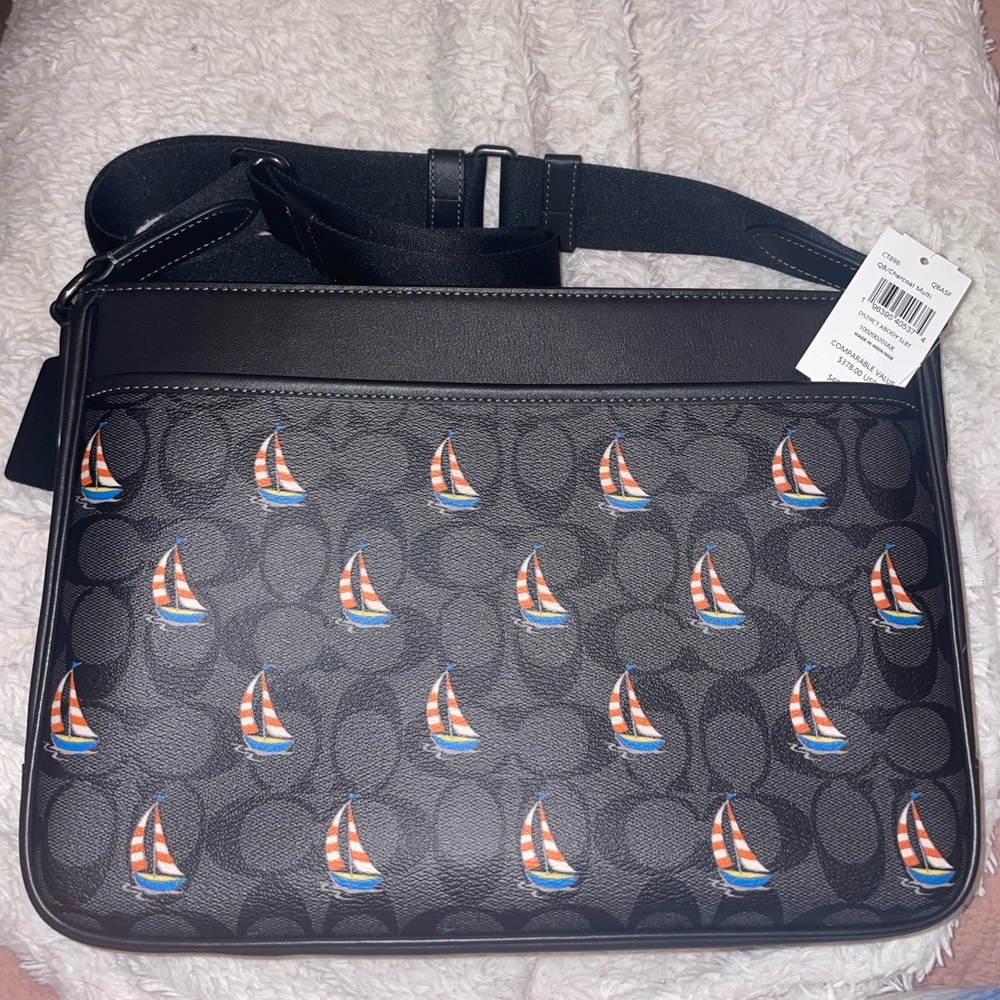 Coach Signature Sailboat District Crossbody